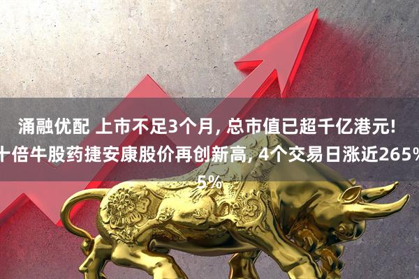 涌融优配 上市不足3个月, 总市值已超千亿港元! 十倍牛股药捷安康股价再创新高, 4个交易日涨近265%